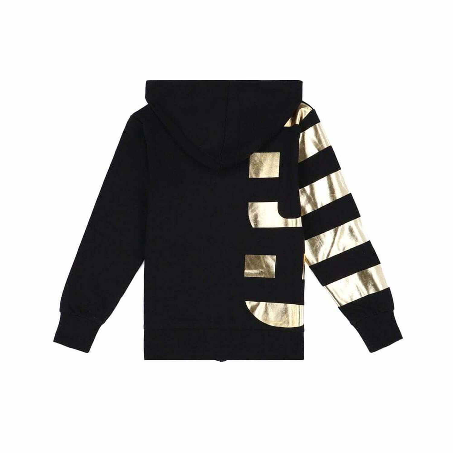 Boys Black & Gold Cotton Sweatshirt, 1, hi-res