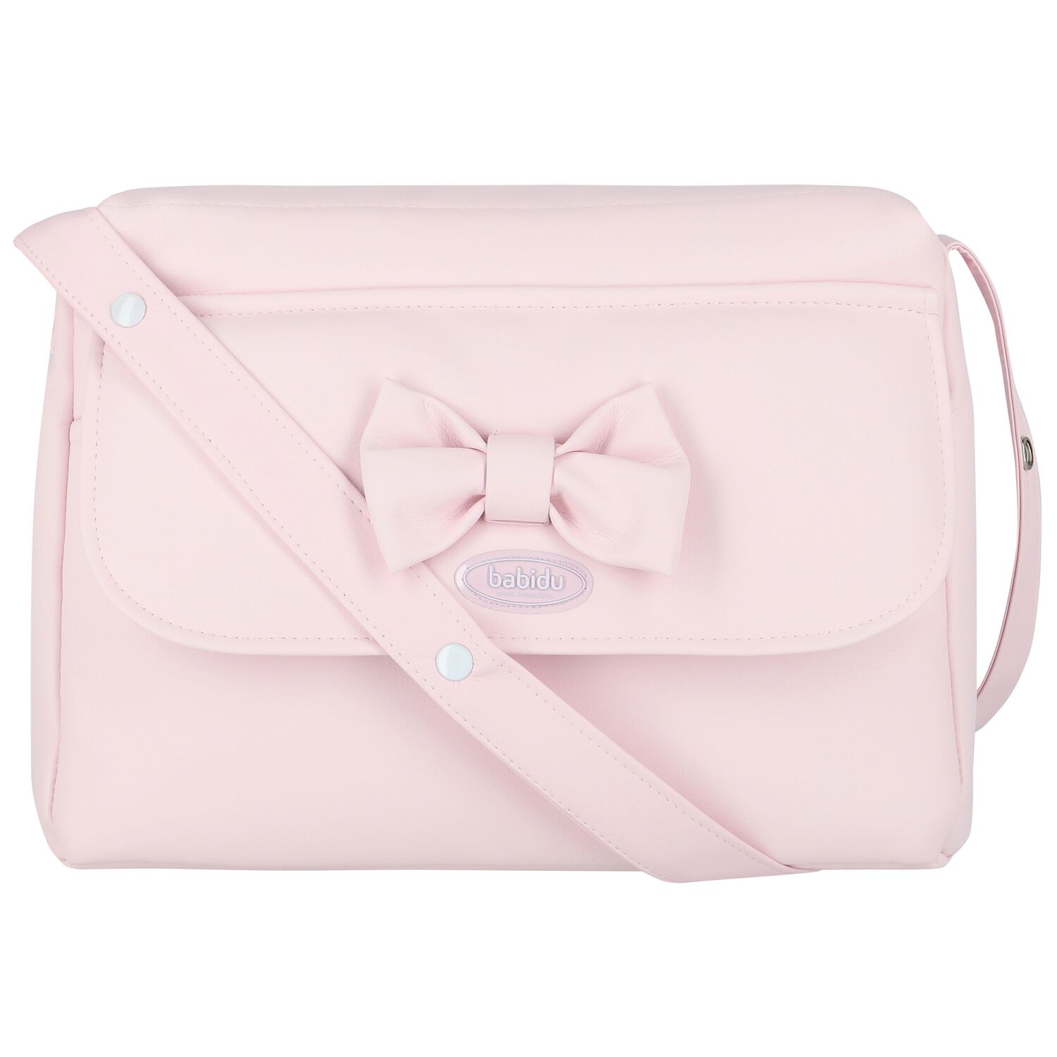 Pink Bow Baby Changing Bag, 1, hi-res
