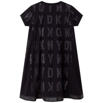 Girls Black & White Logo Dress Set