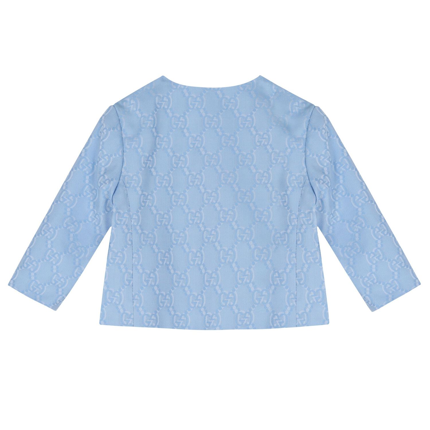 Blue GG Logo Baby Jacket, 1, hi-res image number null
