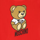 فستان بشعار تيدى باللون الاحمر, 1, hi-res