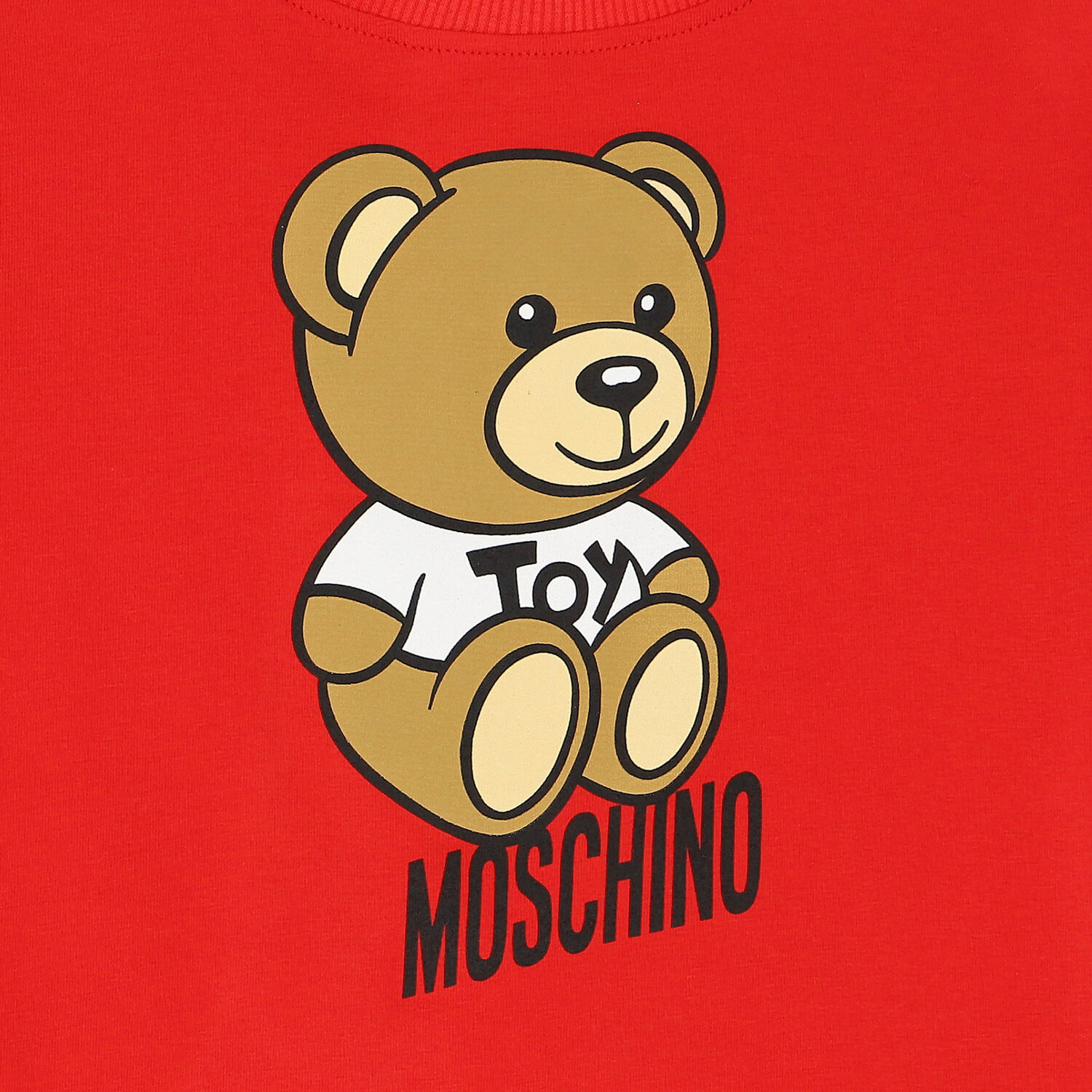 فستان بشعار تيدى باللون الاحمر, 1, hi-res