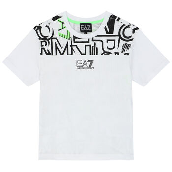 Boys White Logo T-Shirt