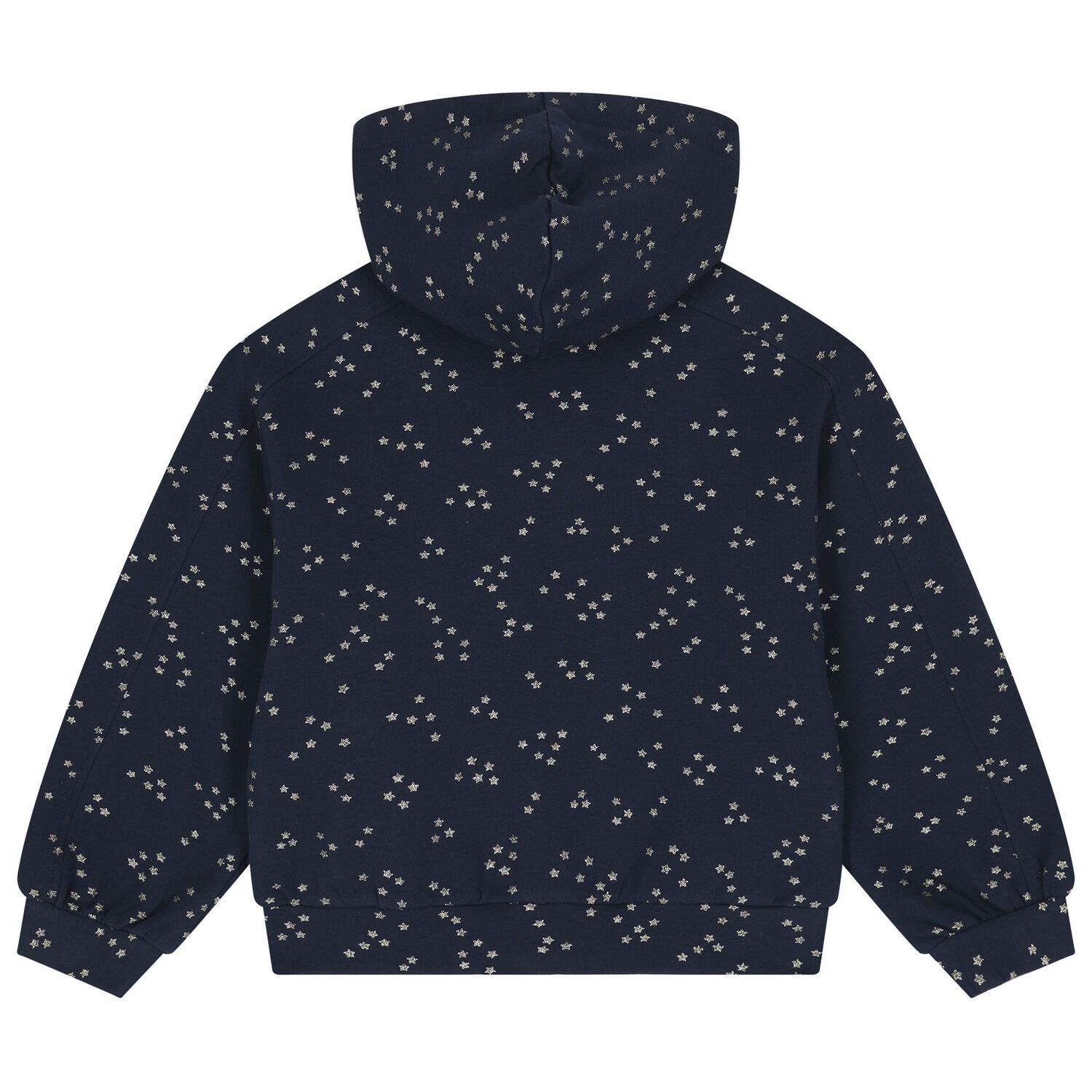 Girls White & Navy Blue Printed Tracksuit ( 3 Piece ), 1, hi-res