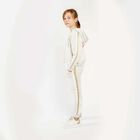 هودى بسحاب باللون الرمادى للبنات , 1, hi-res