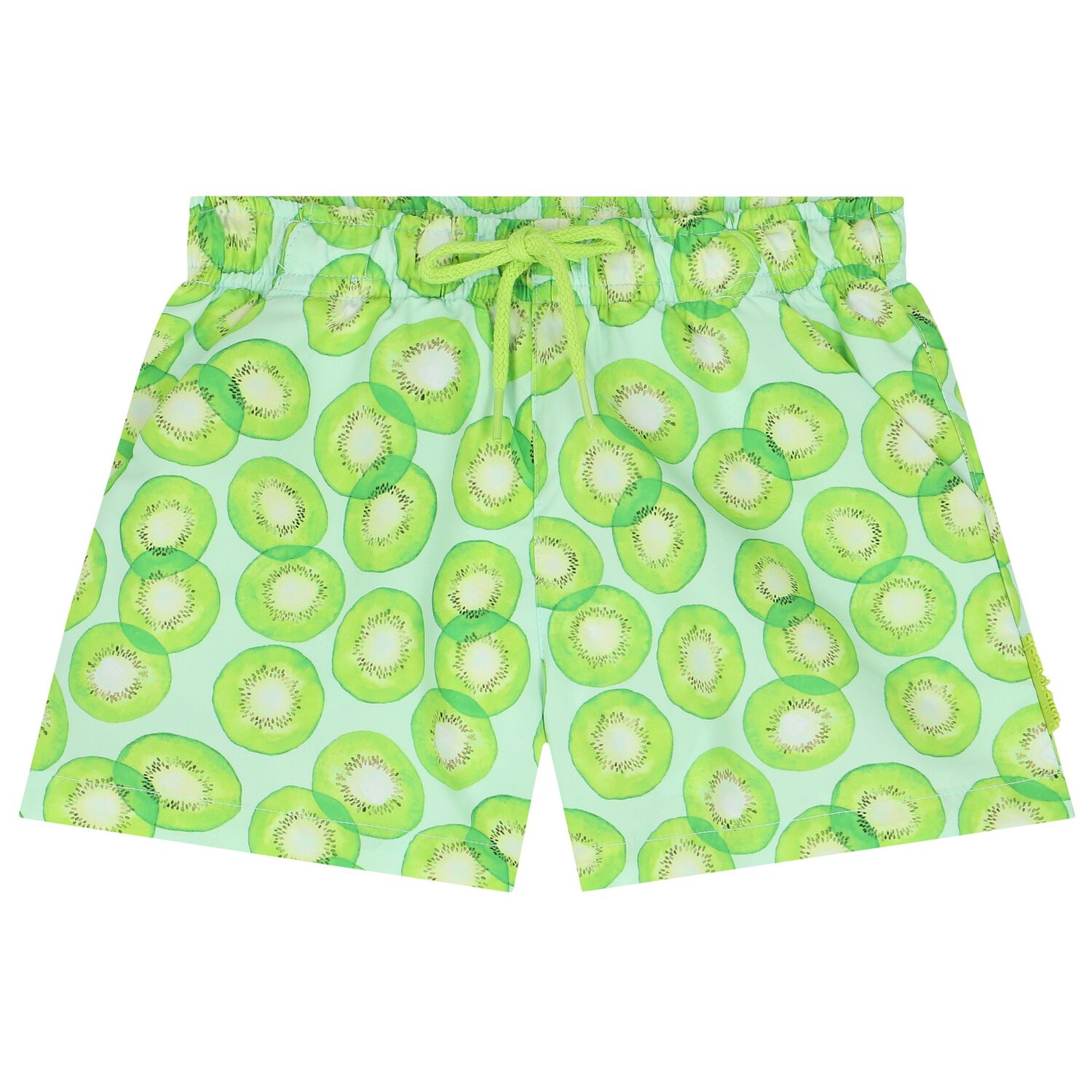 Boys Green Kiwi Shorts, 1, hi-res