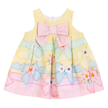 Younger Girls Yellow Floral Dress Set