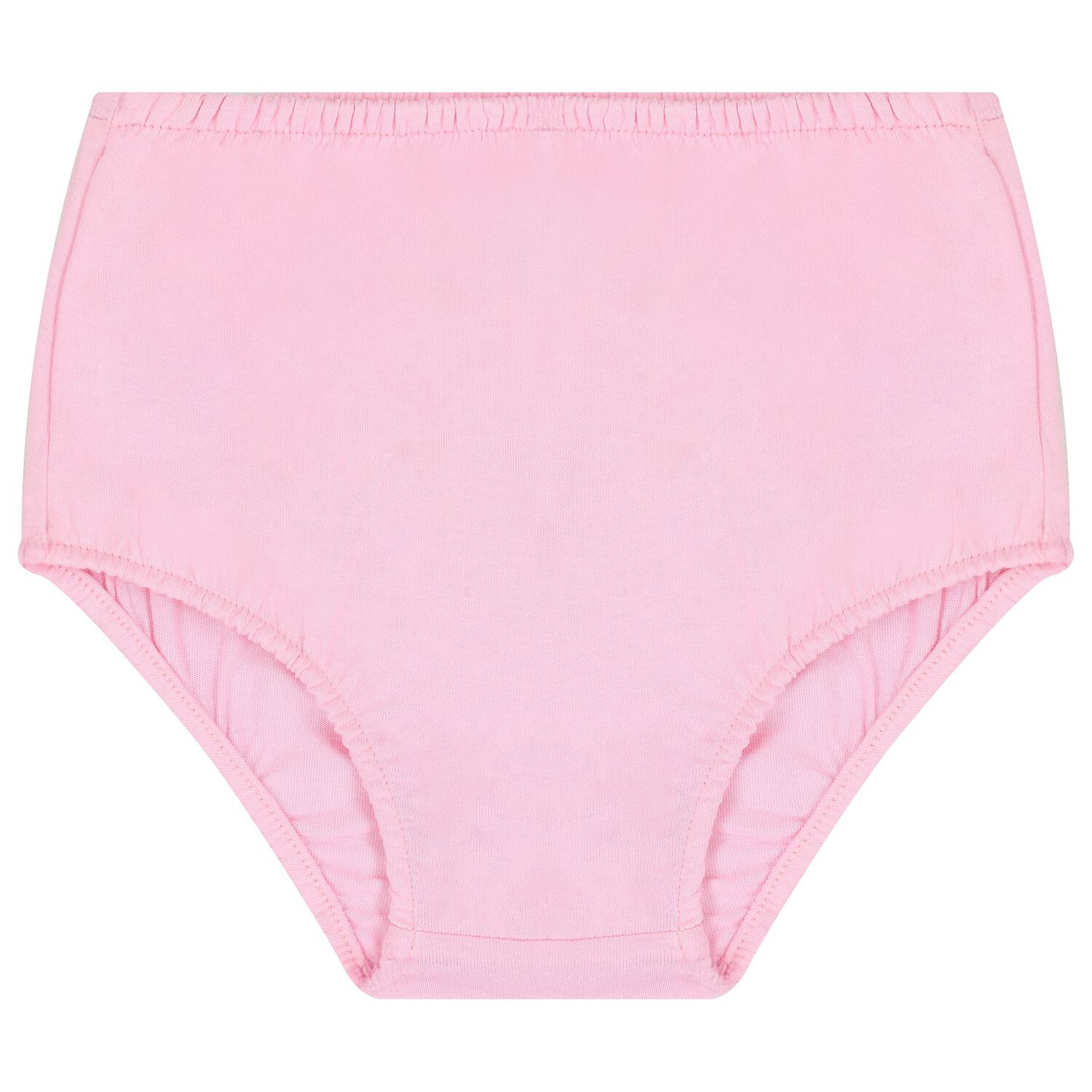 Baby Girls Pink Cotton Jersey Floral Logo Dress, 1, hi-res