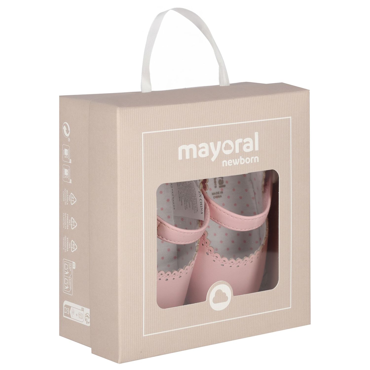 طقم بنات ربطة رأس و جوارب  باللون الوردي , 3, hi-res