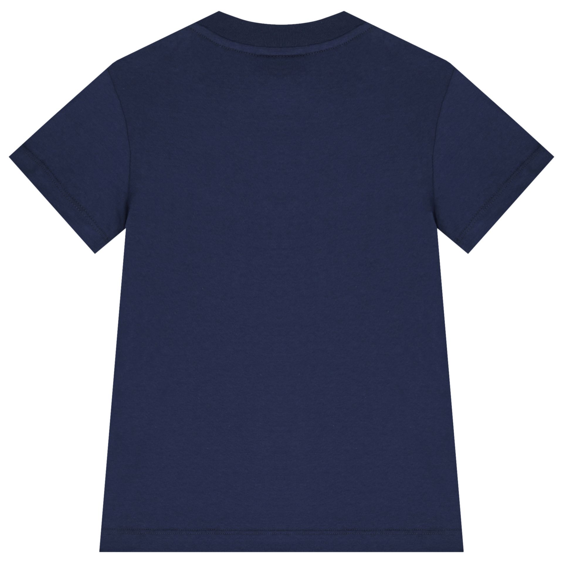 Fendi Boys Navy Blue Teddy Logo T Shirt Junior Couture UAE