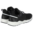 Boys Black Logo Trainers, 1, hi-res