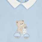 Baby Boys White & Blue Rompers ( 2-Pack ), 2, hi-res