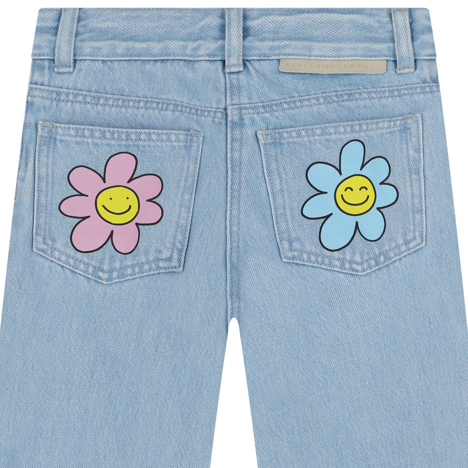 بنطلون جينز للبنات باللون الازرق , 1, hi-res