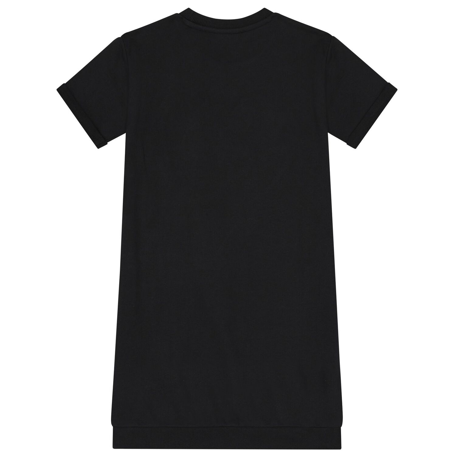 Girls Black Logo Heart Dress, 2, hi-res image number null