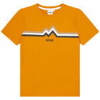 Boys Orange Logo T-Shirt, 1, hi-res