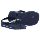 Navy Logo Flip Flops, 2, hi-res
