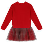 Girls Red Dress Set, 1, hi-res