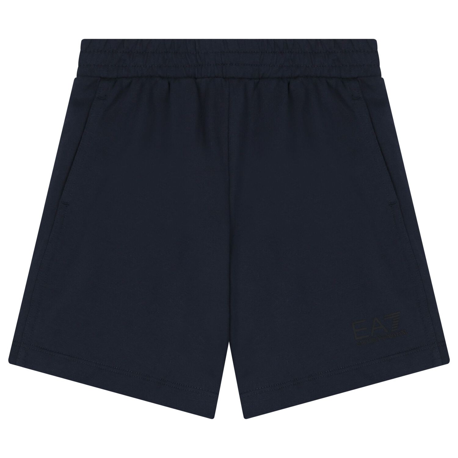 Boys Green & Navy Blue Logo Shorts Set, 3, hi-res