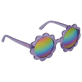 Girls Purple Logo Sunglasses