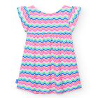 Girls Pink & Blue Striped Dress, 1, hi-res