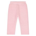 Younger Girls Pink Quilted Floral Tracksuit, 1, hi-res