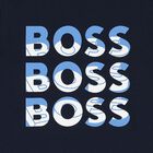 Boys Navy Blue Logo T-Shirt, 4, hi-res