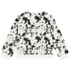 سويتشيرت بنات  بالشعار  باللون الأبيض و الأسود, 2, hi-res