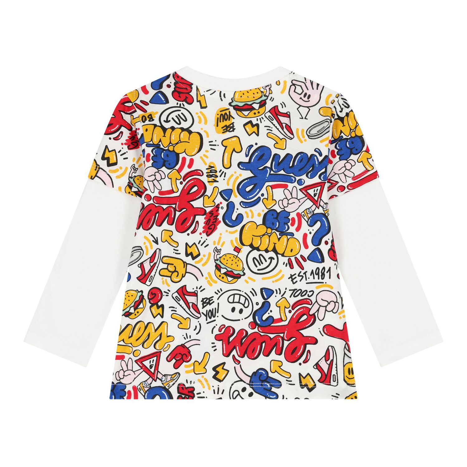 Baby Boys White & Red Logo Tracksuit, 1, hi-res