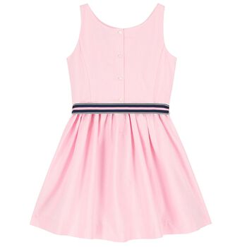 Girls Pink Logo Dress