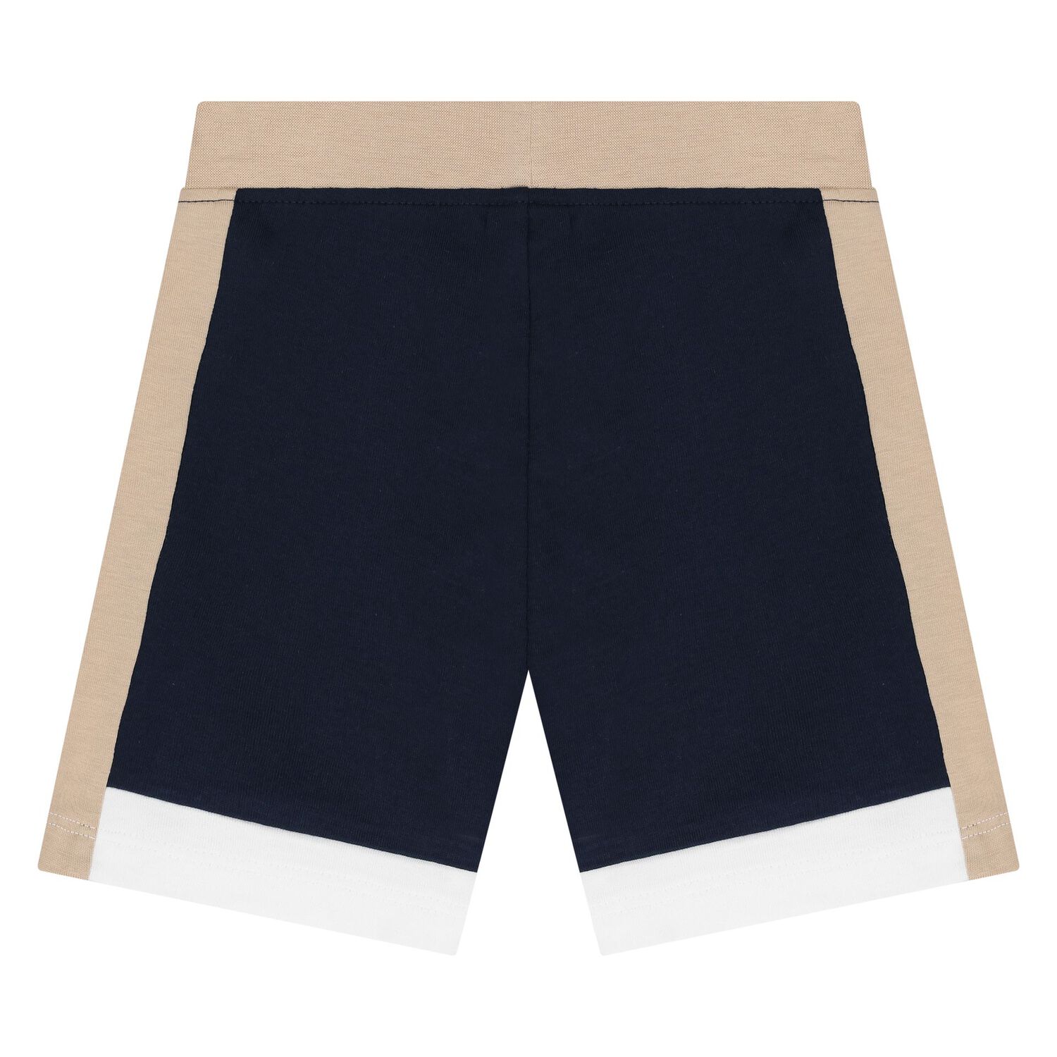 Younger Boys White & Navy Blue Shorts Set, 1, hi-res image number null
