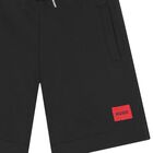 Boys Black Logo Shorts, 1, hi-res
