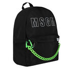 Black Logo Backpack, 2, hi-res