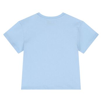 Younger Boys Blue Logo T-Shirt