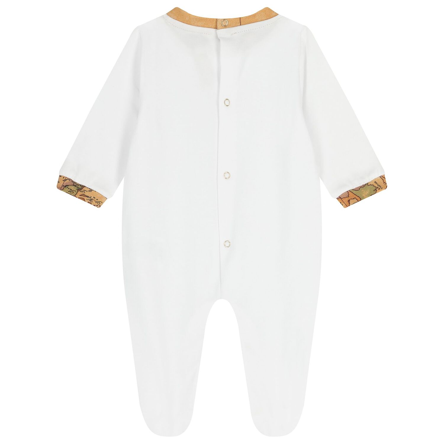 White & Beige Geo Map Babygrow Gift Set, 2, hi-res