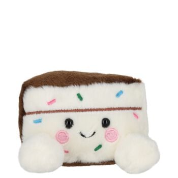Palm Pals Ivory Sprinkles Cake Slice Soft Toy ( 7cm )