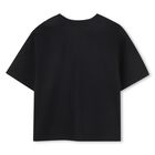 Boys Black Logo T-Shirt, 1, hi-res