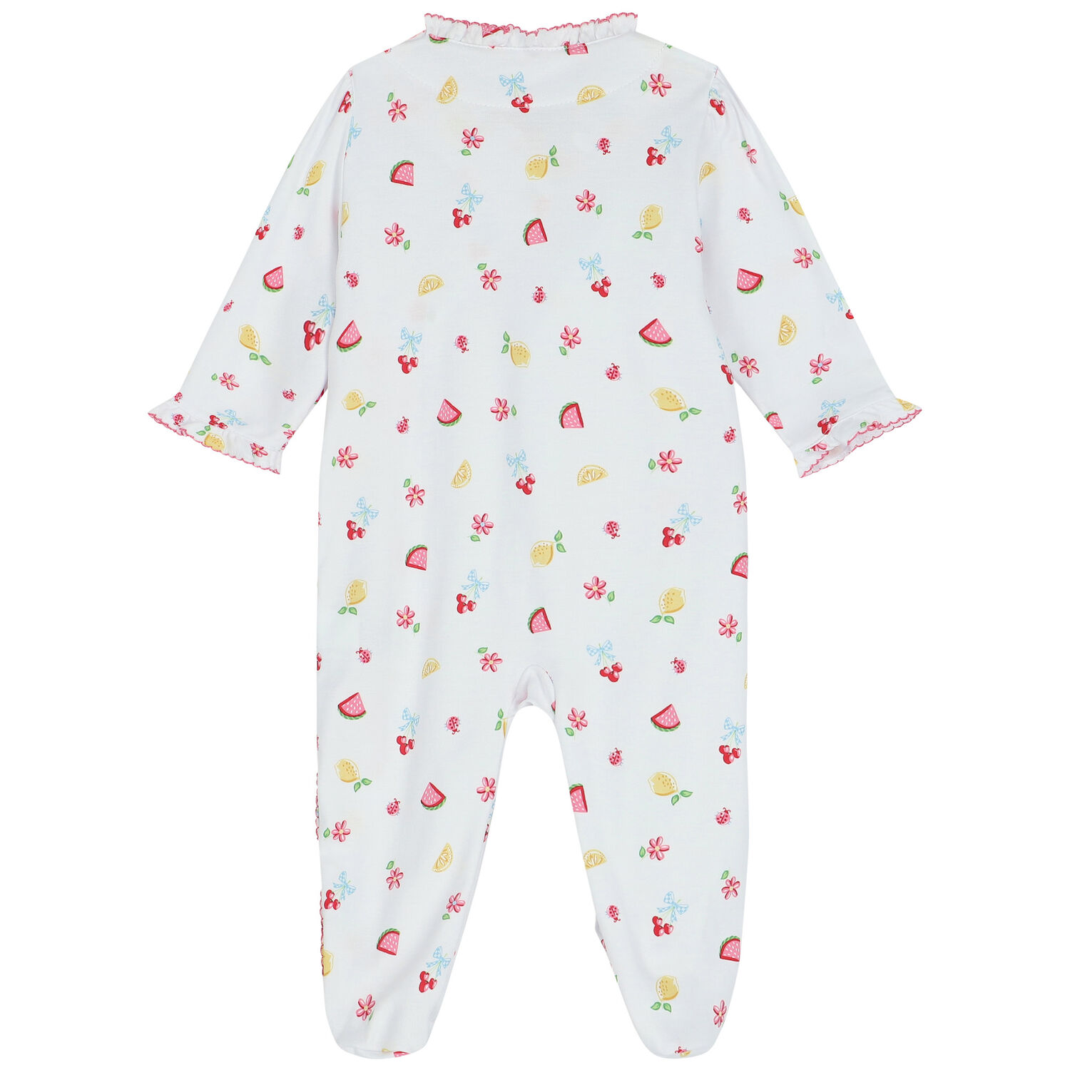 أفرول بنات بطبعة فواكهة باللون الابيض, 1, hi-res