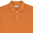 Boys Beige Logo Polo Shirt, 1, hi-res