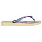 Girls Yellow Disney Logo Flip Flops, 1, hi-res