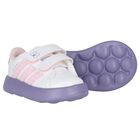 Girls White & Purple Minnie Mouse Disney Grand Court Trainers, 1, hi-res