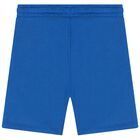 Younger Boys Blue Logo Shorts, 3, hi-res