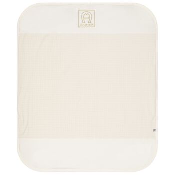 Ivory & Gold Logo Blanket