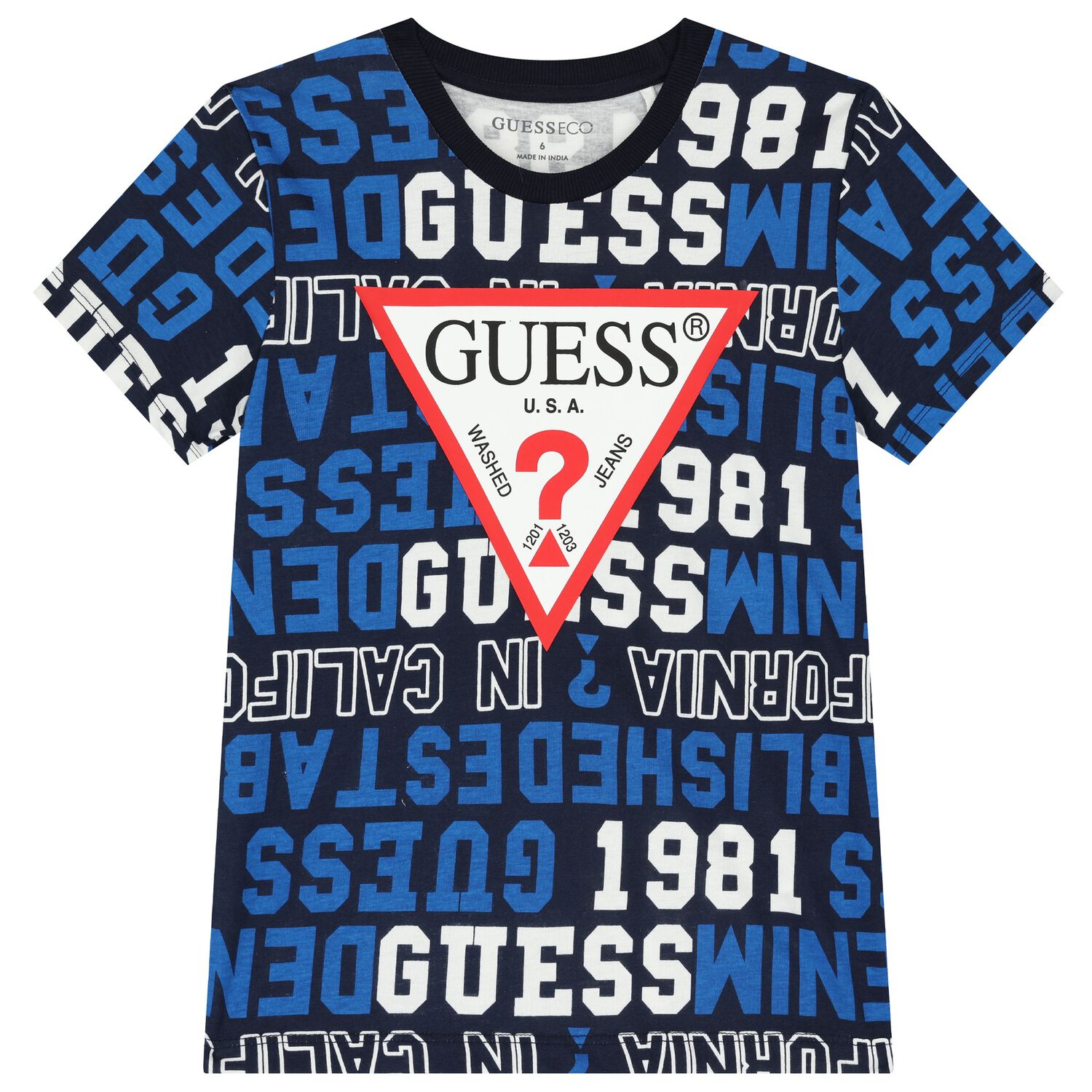 Boys Navy Blue Logo T-Shirt, 4, hi-res image number null