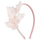 Girls White & Pink Embellished Butterfly Headband, 2, hi-res