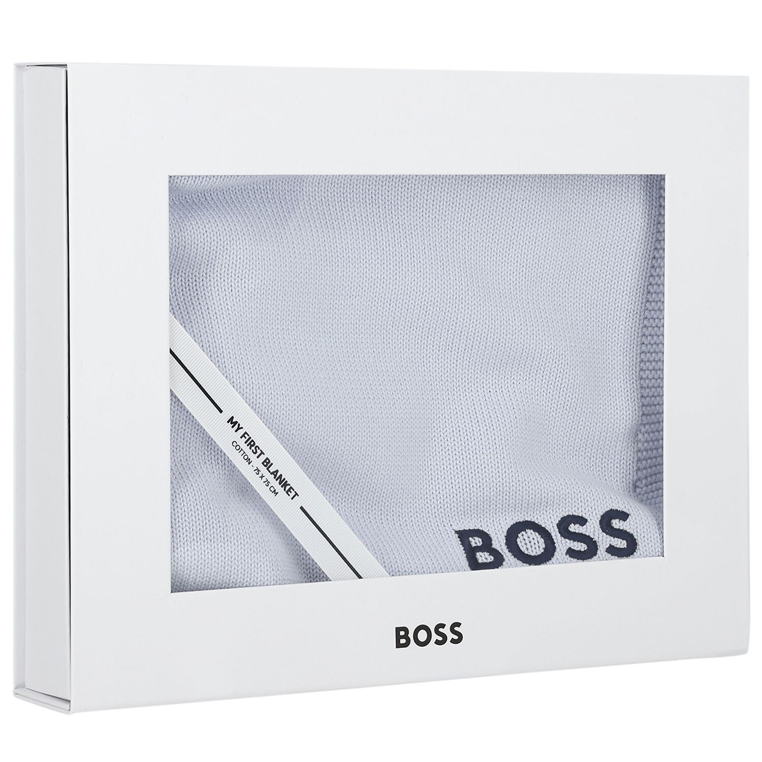 Baby Boys Blue Logo Baby Blanket, 2, hi-res image number null