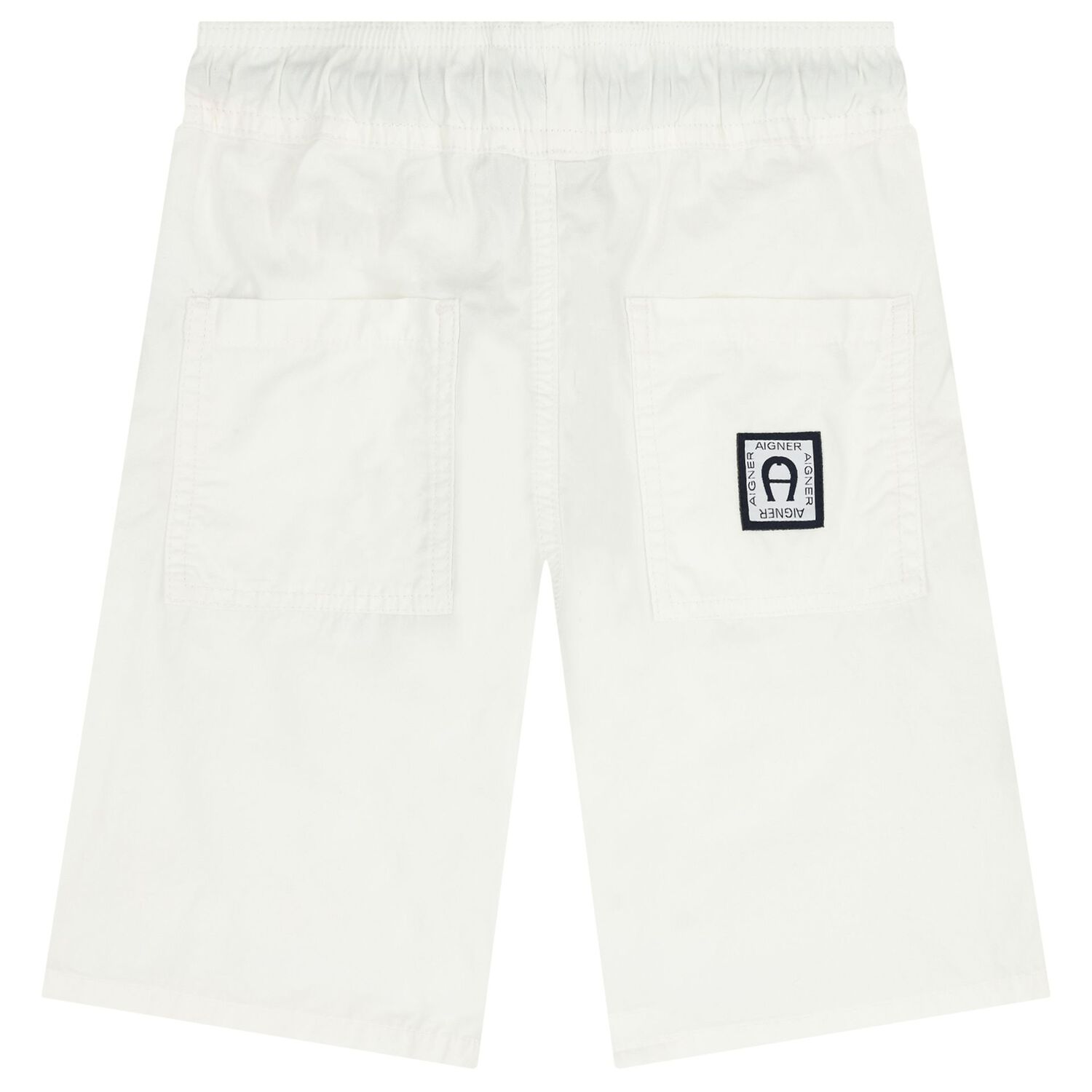 Boys White Logo Shorts, 1, hi-res