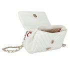 Girls White Logo Handbag, 2, hi-res