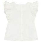 Baby Girls White & Pink Shorts Set, 1, hi-res