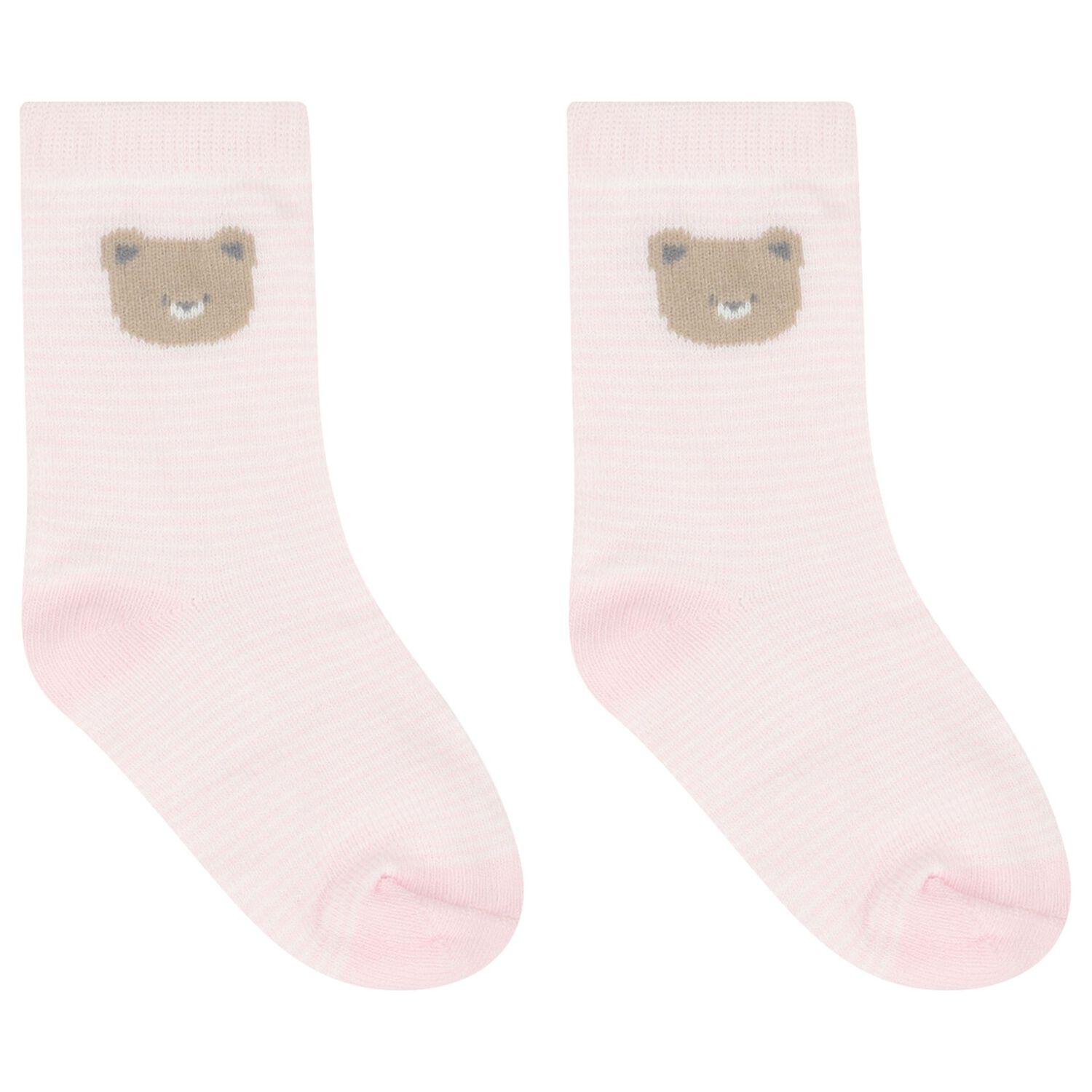 Baby Girls Pink & White Socks ( 4-Pack ), 4, hi-res