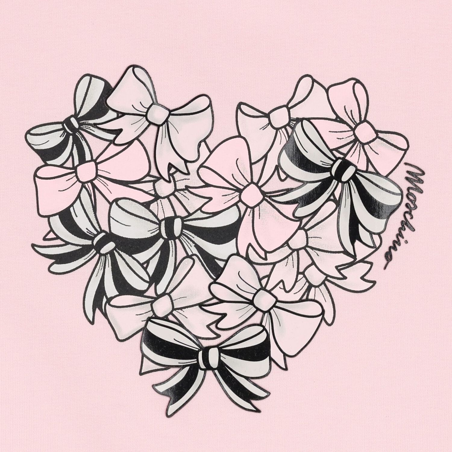 Girls Pink Bow Logo Dress, 1, hi-res